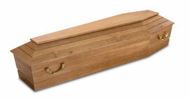 Italienischer Sarg, Weichholz, lackiert